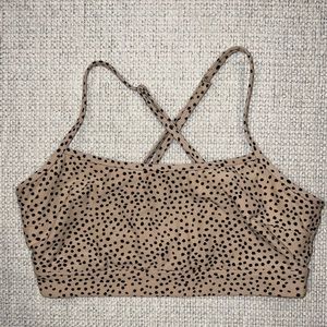 Polka dot sports bra